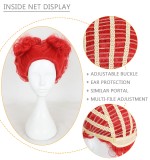 30cm Short Red Alice in Wonderland 2 Red Queen Wig Synthetic Anime Cosplay Hair Wigs CS-318A