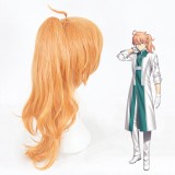 55cm Medium Long Orange Fate/Grand Order Dr.Roman Wig Synthetic Party Hair Anime Cosplay Wigs+1Ponytail CS-345D