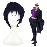 30cm Short Blue JoJo's Bizarre Adventure Kujou Jotarou Wig Synthetic Anime Cosplay Wig CS-177A