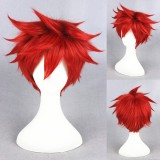 35cm Short Red Gekkan Shoujo Nozaki Mikoshiba Mikoto Wig Synthetic Anime Cosplay Wig CS-213D