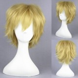 35cm Short Light Yellow Kagerou Project Kano Syuya Wig Synthetic Anime Cosplay Wigs CS-167B