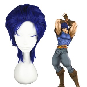 35cm Short Blue JoJo's Bizarre Adventure Jonathan Joestar Wig Synthetic Anime Cosplay Wig CS-177C