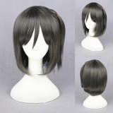 35cm Short Gray The "HENTAI" prince and the stony Cat Tsutsukakushi Tsukiko Wig Synthetic Anime Cosplay Wig CS-190A