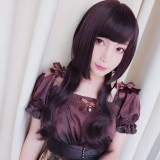 60cm Long Brown Synthetic Party Hair Wigs Heat Resistant Anime Cosplay Lolita Wig CS-805A