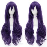 80cm Long Curly Purple Love Live Nozomi Tojo Wig Synthetic Anime Cosplay Hair Wigs CS-231S