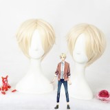 30cm Short Beige The Animation Satsuki Ao Wig Synthetic Anime Cosplay Hair Wigs CS-297D