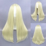 60cm Long Straight Beige Heat Resistant Party Wig Synthetic Anime Cosplay Wigs CS-234C