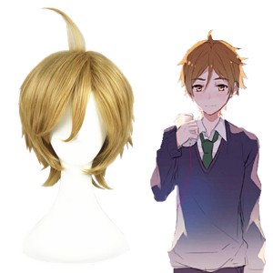 35cm Short Flaxen Tamako Market Ooji Mochizou Wig Synthetic Anime Cosplay Wigs CS-246A