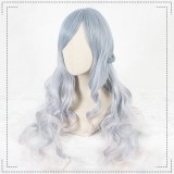 65cm Long Wave Blue Mixed Synthetic Party Hair Wigs Heat Resistant Anime Cosplay Lolita Wig CS-803A