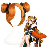 35cm Short Orange Love Live Kousaka Honoka Wig Synthtic Party Wig Anime Cosplay Hair Wigs CS-242F