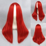 60cm Long Straight Red Heat Resistant Party Wig Synthetic Anime Cosplay Wigs CS-234D