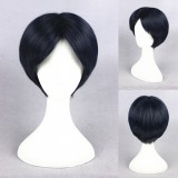 30cm Short Blue Super Master Wigs Synthetic Anime Hair Wig Cosplay Wig CS-223E