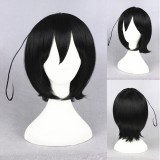 35cm Short Black Another Misaki Mei Wig Synthetic Anime Cosplay Hair Wig CS-224A