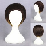 30cm Short Brown Mixed Super Master Wigs Synthetic Anime Hair Wig Cosplay Wig CS-223F