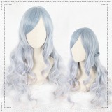 65cm Long Wave Blue Mixed Synthetic Party Hair Wigs Heat Resistant Anime Cosplay Lolita Wig CS-803A