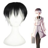 30cm Short Black&White Tokyo Ghoul Kaneki Ken Wig Synthetic Anime Cosplay Wig CS-225A
