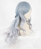 65cm Long Wave Blue Mixed Synthetic Party Hair Wigs Heat Resistant Anime Cosplay Lolita Wig CS-803A