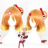 35cm Short Curly Orange Mixed Macross Delta Freyja Wion Wig Synthetic Hair Anime Cosplay Wig CS-291B