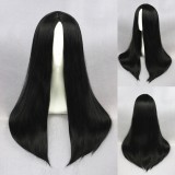 60cm Long Straight Black Wig Heat Resistant Synthetic Hair Anime Cosplay Wigs CS-234A