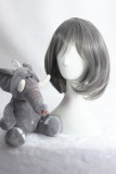 35cm Short Curly Gray Synthetic Party Hair Wig Anime Cosplay Lolita Wigs CS-284A