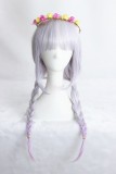 60cm Long Straight Purple Mixed Synthetic Party Hair Wigs Anime Cosplay Lolita Wig CS-283A