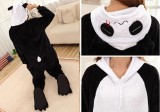 Adult Cartoon Flannel Unisex Panada Animal Onesies Anime Kigurumi Costume Pajamas Sets KT007