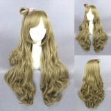 70cm Long Wave Flaxen Love Live Minami Kotori Wig Synthetic Anime Cosplay Hair Wigs CS-258A