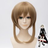 45cm Medium Long Straight Flaxn Soul Eater Maka Albarn Wig Synthetic Anime Cosplay Wigs CS-270B