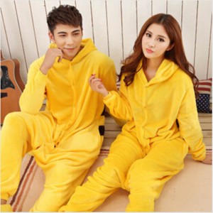 Adult Cartoon Flannel Unisex Pikachu Animal Onesies Anime Kigurumi Costume Pajamas Sets KT012