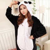 Adult Cartoon Flannel Unisex Panada Animal Onesies Anime Kigurumi Costume Pajamas Sets KT007