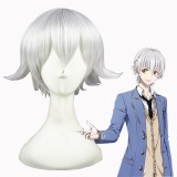 30cm Short Silver White K Isana Yashiro Wig Synthetic Anime Cosplay Hair Wigs CS-277A