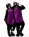 Adult Cartoon Flannel Unisex Black Dragon Animal Onesies Anime Kigurumi Costume Pajamas Sets KT029
