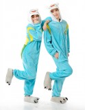 Adult Cartoon Flannel Unisex Finne Animal Onesies Anime Kigurumi Costume Pajamas Sets KT025