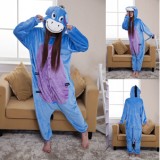 Adult Cartoon Flannel Unisex Eeyore Animal Onesies Anime Kigurumi Costume Pajamas Sets KT041