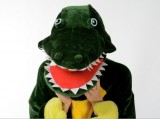 Adult Cartoon Flannel Unisex Crocodile Animal Onesies Anime Kigurumi Costume Pajamas Sets KT054