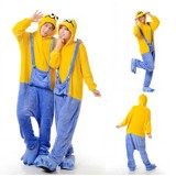 Adult Cartoon Flannel Unisex Minion Animal Onesies Anime Kigurumi Costume Pajamas Sets KT036