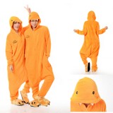 Adult Cartoon Flannel Unisex Yellow Buckteeth Animal Onesies Anime Kigurumi Costume Pajamas Sets KT030