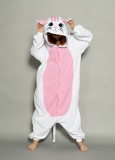 Adult Cartoon Flannel Unisex White&Black Cat Animal Onesies Anime Kigurumi Costume Pajamas Sets KT045