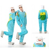 Adult Cartoon Flannel Unisex Finne Animal Onesies Anime Kigurumi Costume Pajamas Sets KT025