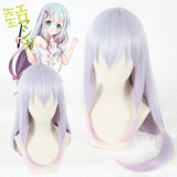 65cm Long Straight Eromanga Sensei Izumi Sagiri Wig Purple Mixed Synthetic Anime Cosplay Costume Wigs CS-332A