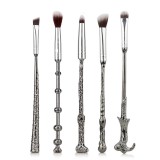 2017 Hot Sales 5PCS/Set Black Metal Harry Potter Handle Brushes Makeup Brushes HL001