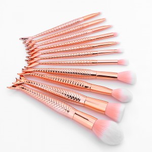 2017 Wholesale 10pcs/Set Unicorn Makeup Brushes Professional Mermaid Makeup Brushes Lip Brushes MY-01