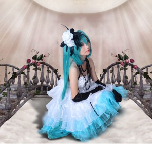 High Quality Vocaloid Miku Anime Lolita Dress Cosplay Costume HD002