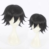 30cm Short Black Darling in the Franxx Hiro Wig Synthetic Hair Anime Cosplay Wigs CS-368C