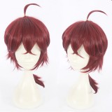 35cm Short Dark Red Violet Evergarden Hawkins Wig Synthetic Anime Hair Cosplay Wigs CS-367E