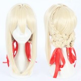 45cm Meduim Long Light Golden Violet Evergarden Cosplay Anime Synthetic Hair Wigs CS-367A