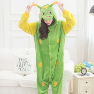 Adult Cartoon Flannel Unisex Tangbao Animal Onesies Anime Kigurumi Costume Pajamas Sets KT079