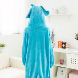 Adult Cartoon Flannel Unisex Elephant Animal Onesies Anime Kigurumi Costume Pajamas Sets KT072