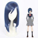 35cm Short Black&Blue Mixed Darling in the Franxx Ichigo Wig Synthetic Hair Anime Cosplay Wigs CS-368A