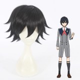 30cm Short Black Darling in the Franxx Hiro Wig Synthetic Hair Anime Cosplay Wigs CS-368C